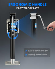 Kohree detachable handle close-up with rubber grip for comfortable cranking