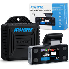 Kohree display front-mounted on windshield showing clear readout and safer braking