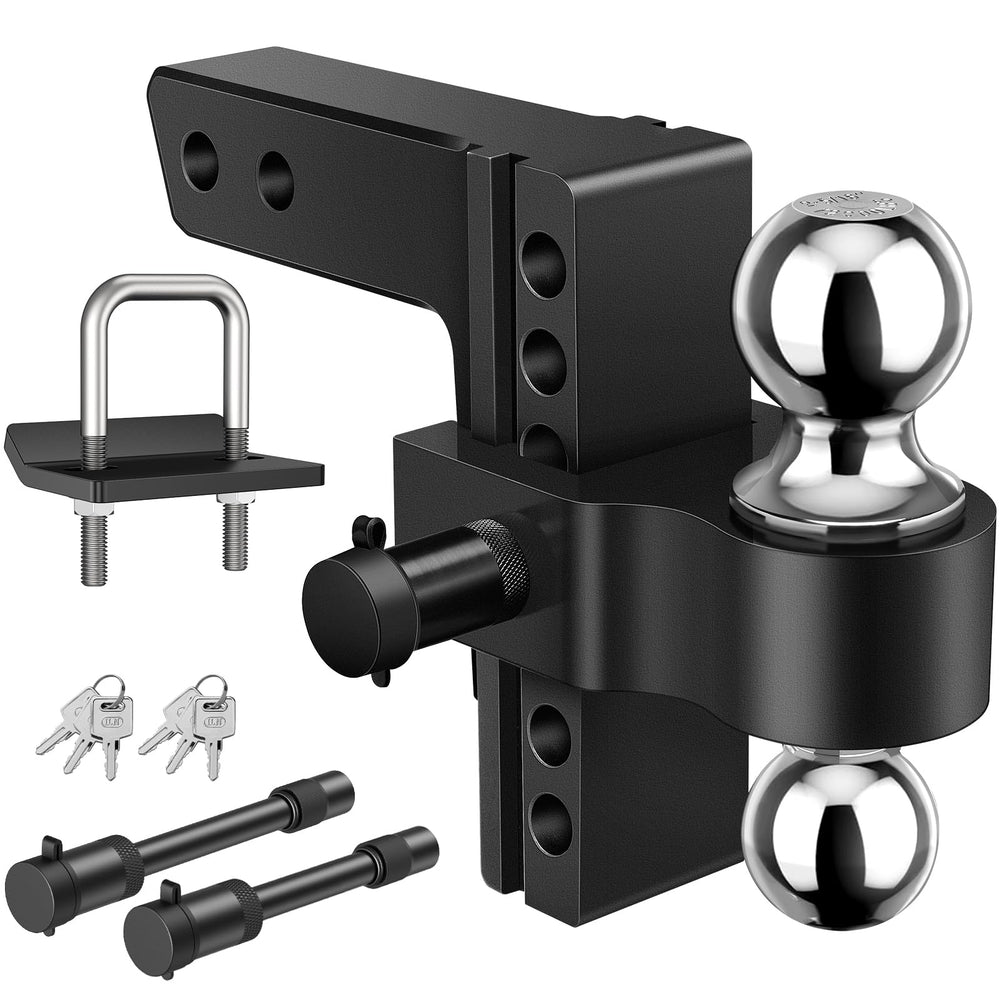 Kohree front view hitch mounted on receiver showing stable fit and easy install