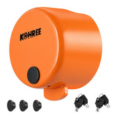 Kohree front view of locked coupler lock showing secure fit and deterrent