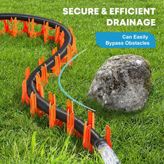 Kohree installed with RV hose demonstrating secure support and faster draining