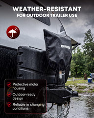 Kohree LED light illuminating coupler area for safer night hitching