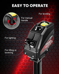 Kohree LED light illuminating coupler area for safer night hitching