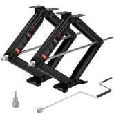 Kohree front view of scissor jack showing sturdy steel construction and quick stabilization