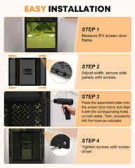 Kohree size comparison with door frame demonstrates adjustable width fit
