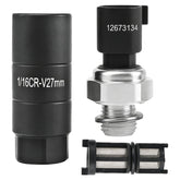 KoiLuvGo oil pressure sensor front assembly showing robust housing and fit benefit