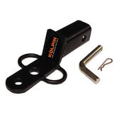 Kolpin 3-Way Hitch front profile showing solid drawbar and ball hole, durable towing