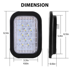 Konrali closeup LED array and lens showing SMD diodes and sealed finish for water resistance