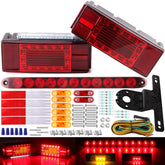Konrali front view of rectangular taillights showing LED pattern and durable housing