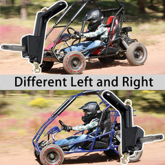 KOONDHEEND spindle installed on kart front demonstrating improved control