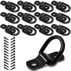 KOPKIO front view showing full 12-piece D-ring kit for reliable cargo anchoring