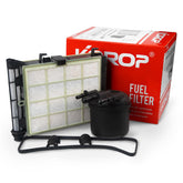 KOROP front assembly showing exact fit for Powerstroke fuel system and reliable protection