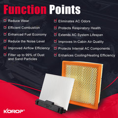 KOROP filters installed in truck engine bay demonstrating straightforward replacement benefit