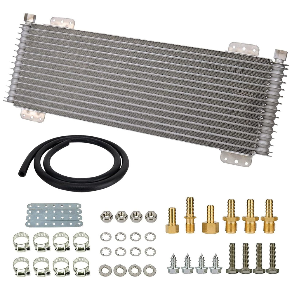 KOROP front view of cooler showing heavy-duty brazed-aluminum core for reliable cooling