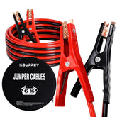 KOUPREY front view of jumper cables kit showing full package and bag, easy grab