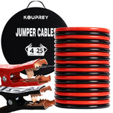 KOUPREY front view of packed jumper cables showing compact storage benefits