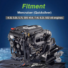KPALAG sensor installed on Mercruiser engine demonstrating proper fit