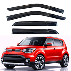 KPY front door visor on Kia Soul showing neat fit and protection