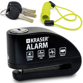 KRASER front view lock on disc showing secure fit and quick protection