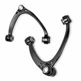 KRGUOD packaged control arms showing kit contents and fitment benefit