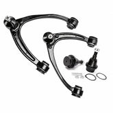 KRGUOD front upper control arms in original packaging showing complete kit benefits