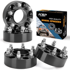 KSP PERFORMANCE front view of four 2-inch spacers showing fitment and included hardware