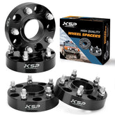 KSP PERFORMANCE front view of four wheel spacers showing bolt pattern and profile benefit: clear fit