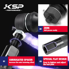 KSP PERFORMANCE greaseable ball joint close-up showing serviceable lubrication benefit