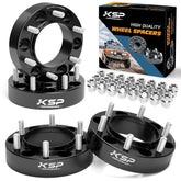 KSP PERFORMANCE spacer front view showing bolt pattern and fit benefits