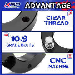 KSP PERFORMANCE spacer side profile highlighting thickness and lightweight strength