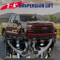 KSP PERFORMANCE upper control arm installed on truck improving lifted suspension handling