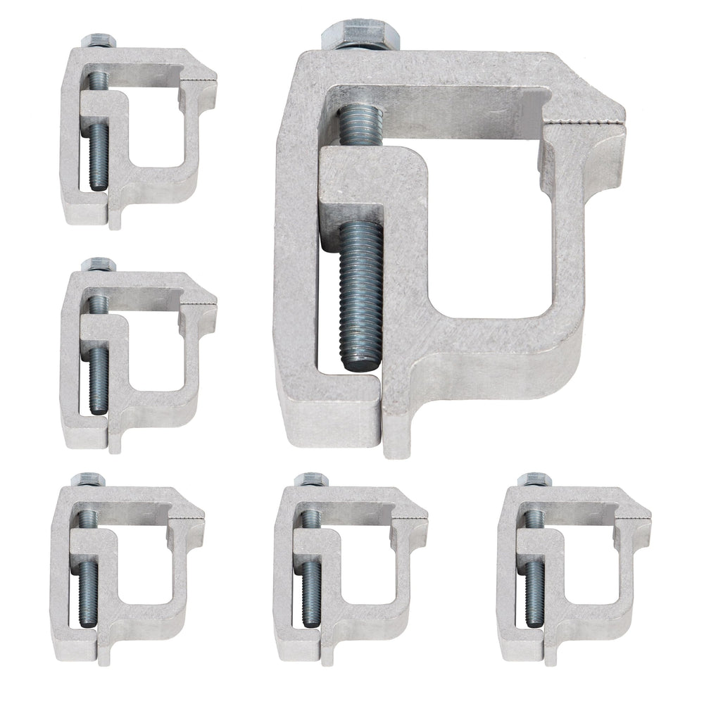KUAFU front view of clamps showing complete kit and usability