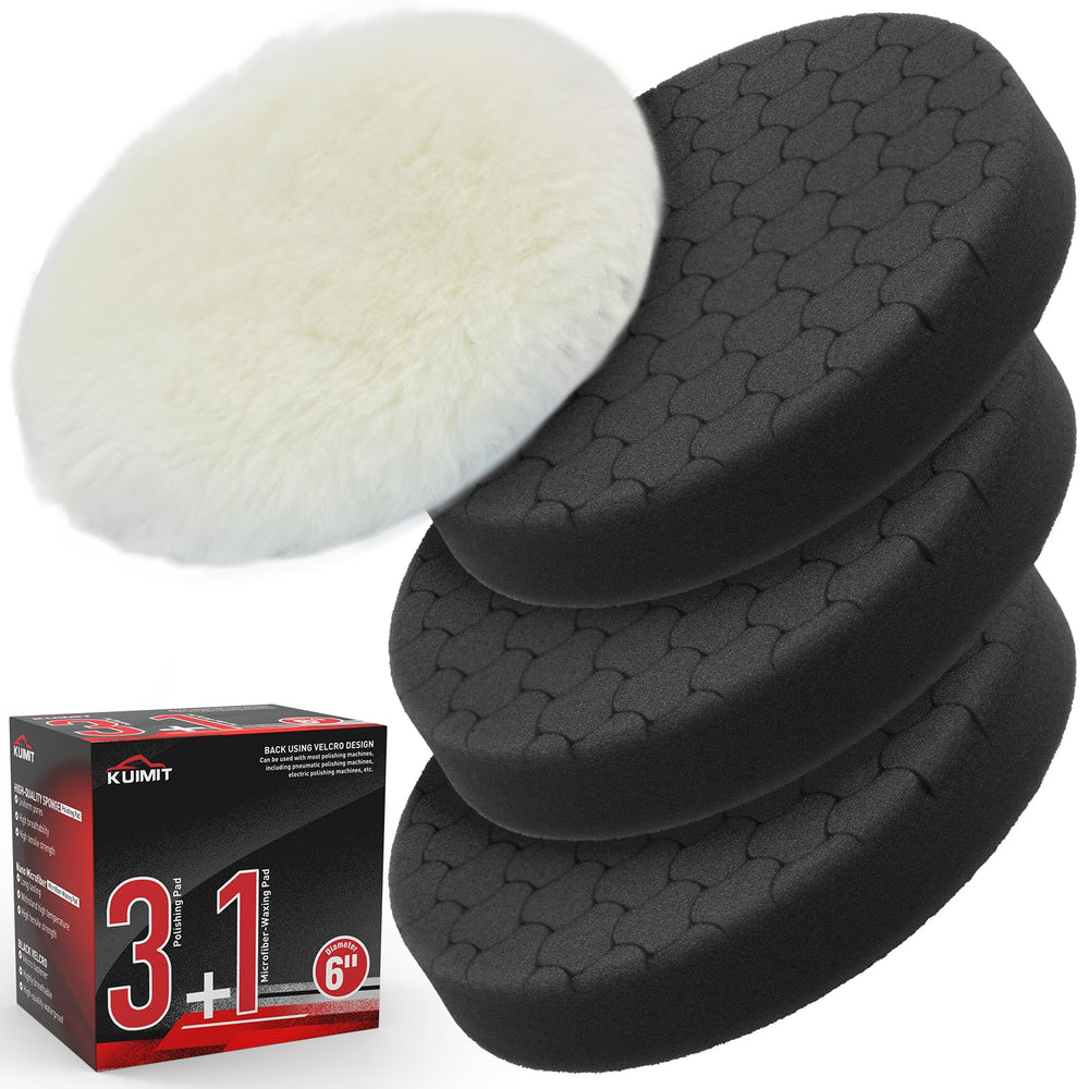 KUIMIT front stacked pads showing three-count set and compact storage benefit