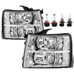 KUIPERAUTO front assembly chrome housing showing clear lens and benefit of improved visibility