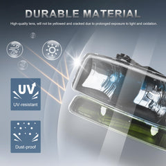 KUIPERAUTO reflector detail demonstrating focused beam and cutoff control