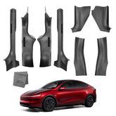KUNIST front door sill protector packaging showing full 8PCS kit and fit benefit