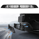 KUNIST grille mesh insert front view showing fit on Tesla Model Y for protection