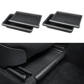 KUNIST front view of under seat storage boxes showing tidy organization benefit