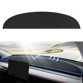 KUNIST front view on Tesla Model 3 dash showing seamless fit and glare reduction