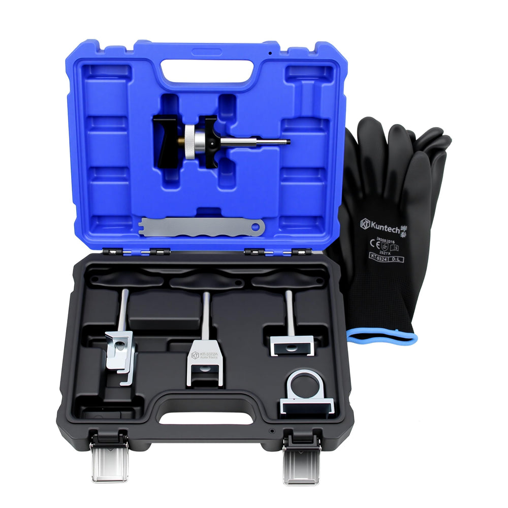 Kuntech front packaging showing kit contents and vehicle compatibility benefits