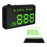 KUOWEIHUD front view on dash showing clear speed readout and safer driving