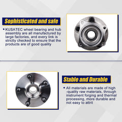 KUSATEC flange bolt detail showing hole pattern and stable attachment