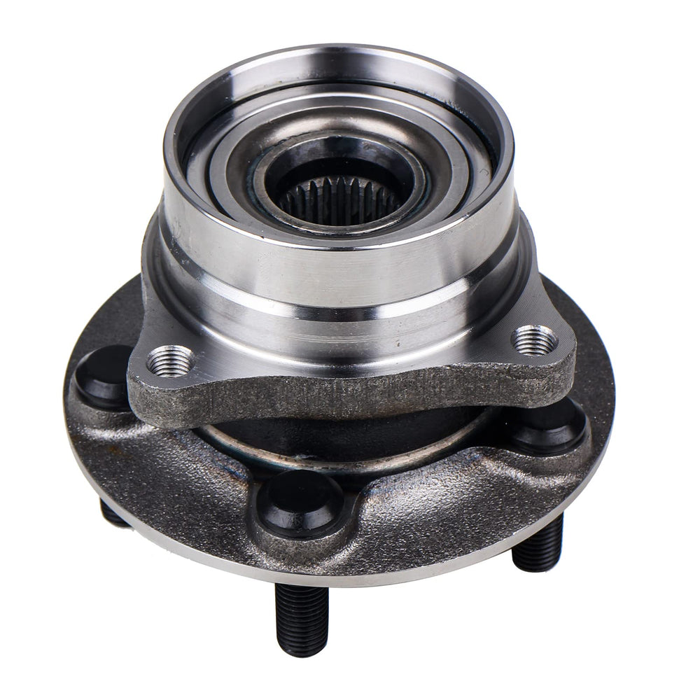 KUSATEC front hub assembly showing mounting face and secure fit benefit