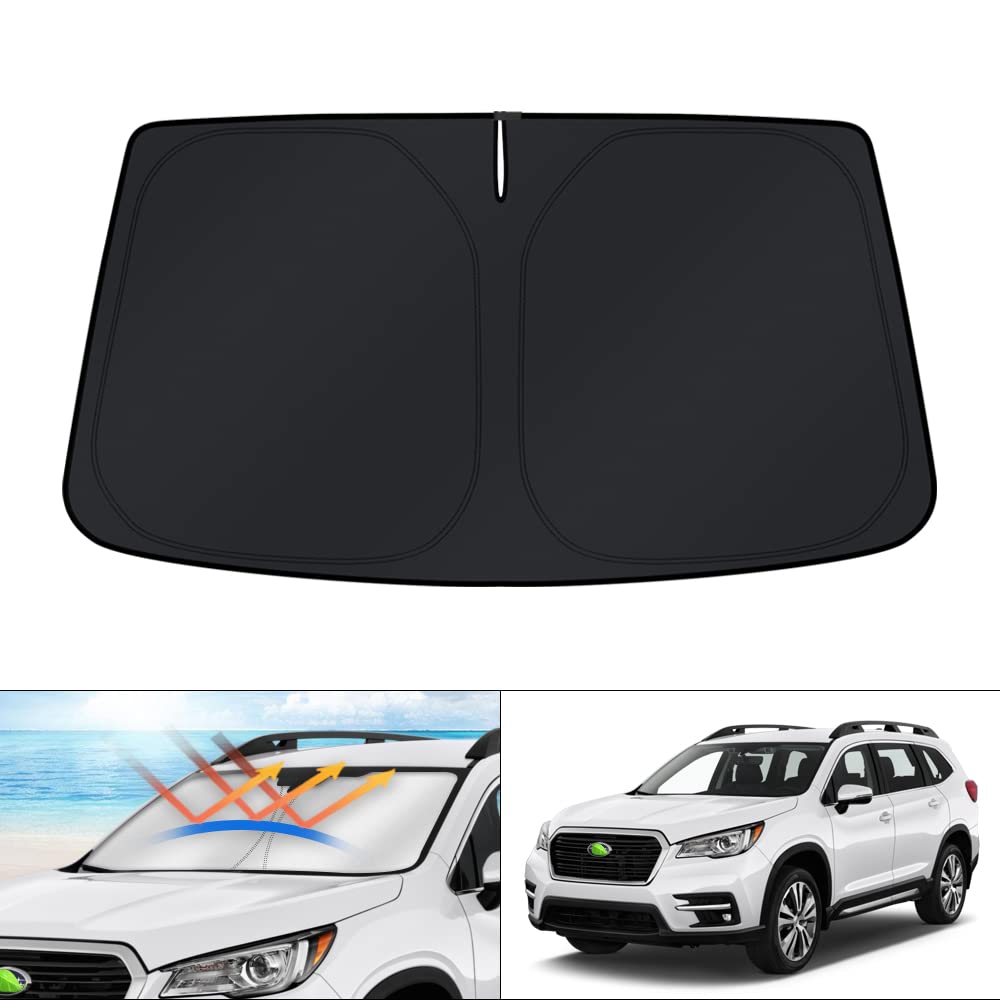 KUST front view on Subaru Ascent showing full windshield coverage and sun protection