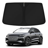 KUST front view on Audi Q4 e-tron showing full windshield coverage and cooling benefit
