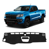 KUST black dash cover front view showing clean dashboard protection