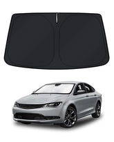KUST front view on Chrysler 200 windshield showing full coverage and cooling benefit