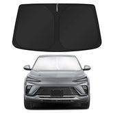 KUST windshield sun shade front view showing precise Buick Envista fit and full coverage benefit
