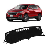 KUST front view of fitted Equinox dash cover showing clean profile and protection