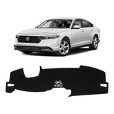 KUST front view of dash cover packaging showing model fit and benefits